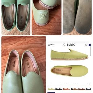 CHARIX Women's Green/Pistachio Flats